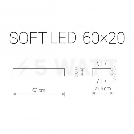 Настінний світильник NOWODVORSKI Soft LED 9522 - недорого