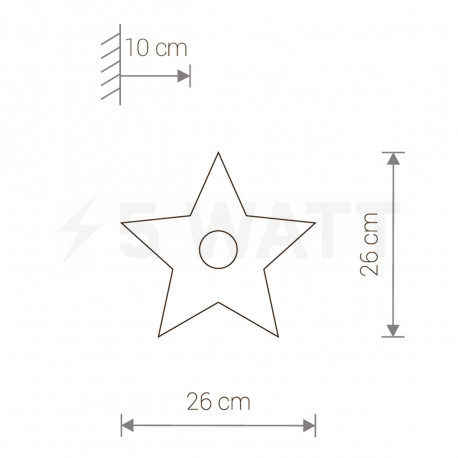 Настенный светильник NOWODVORSKI Toy-star 9376 - недорого