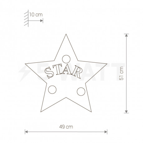 Настінний світильник NOWODVORSKI Toy-star 9293 - недорого