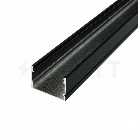 Профиль алюминиевый BIOM LP-20AB, 20х30, анодированный, черный, палка 2м - купить