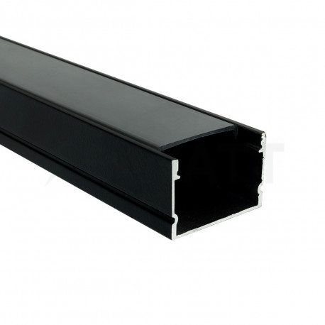 Профиль алюминиевый BIOM LP-20AB, 20х30, анодированный, черный, палка 2м - недорого