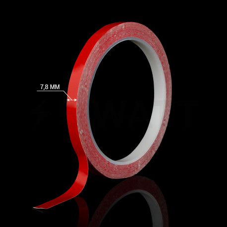Скотч AT-2s-200-78-10-RED (7,8мм х 10м) тканинна основа, червоний - недорого