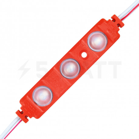 Світлодіодний модуль BRT XG191 5630-3 led W 1,5W RED, 12В, IP65 червоний з лінзою - придбати