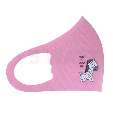 Защитная маска Pitta Pink Zebra PC-P, размер: детский, розовая - недорого