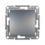 Кнопка 1-кл. самозажимная Schneider"ASFORA" сталь (EPH0700162) - купить