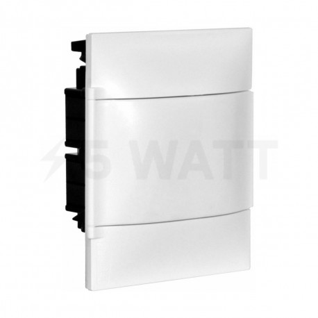 Щит пластиковий 1X4 вбудований з білою дв., гіпсокартонних стін, Legrand PRACTIBOX-S (134164) - придбати