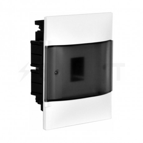 Щит пластиковый 1X4 встраиваемый с дымчатой дв., гипсокартонных стен, Legrand PRACTIBOX-S (134174) - купить