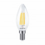 LED лампа MAXUS філамент C37 7W 4100K 220V E14 Clear (1-MFM-734) - недорого