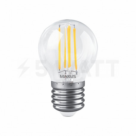 LED лампа MAXUS філамент G45 7W 2700K 220V E27 Clear (1-MFM-743) - недорого