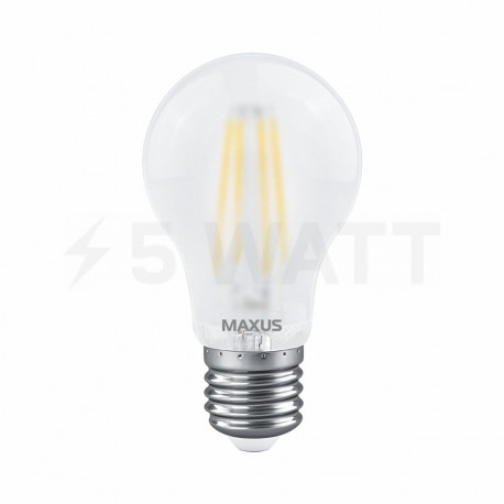 LED лампа MAXUS филамент A60 8W 4100K 220V E27 Frosted (1-MFM-762) - недорого