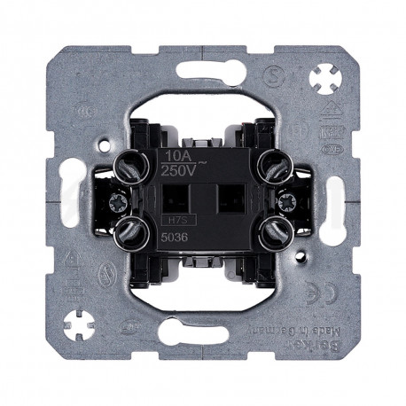 Механізм 1-кл. кнопкового вимикача прохідного 10АХ / 250В, Berker (5036) - магазин світлодіодної LED продукції