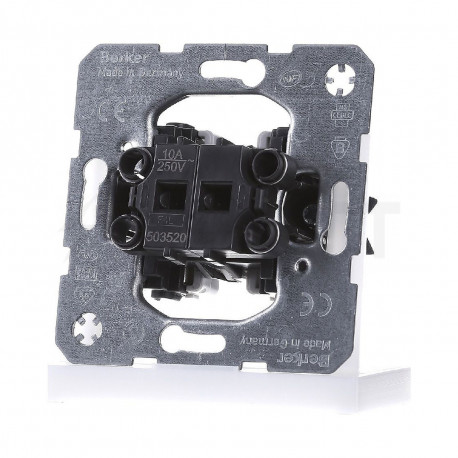 Механізм кнопкового вимикача для жалюзі 2кл. 10А / 250В, Berker (503520) - в інтернет-магазині