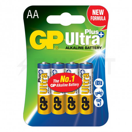 Батарейка щелочная GP LR6 AA 1,5V «Ultra Plus Alkaline» (15AUP-U4) блистер - купить