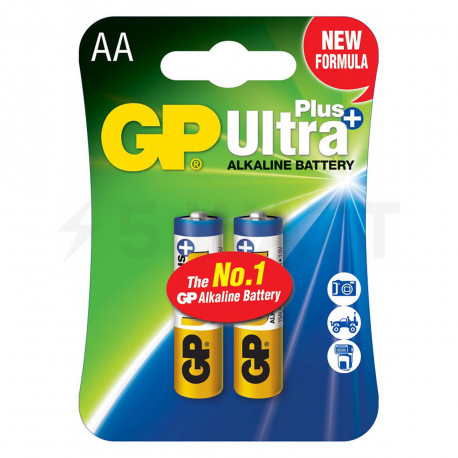 Батарейка щелочная GP LR03 AAA 1,5V «Ultra Plus Alkaline» (24AUP-U2) блистер - купить