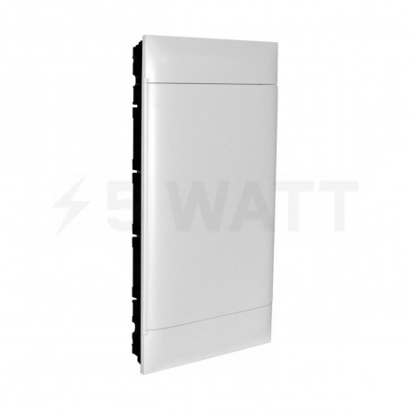 Щит пластиковий 4X18 вбудований з білою дв., для бетонних і цегляних стін, Legrand PRACTIBOX-S (137149) - придбати