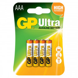 Батарейка щелочная GP LR03 ААА 1,5V «Ultra Alkaline» (24AU-U4 ) блистер