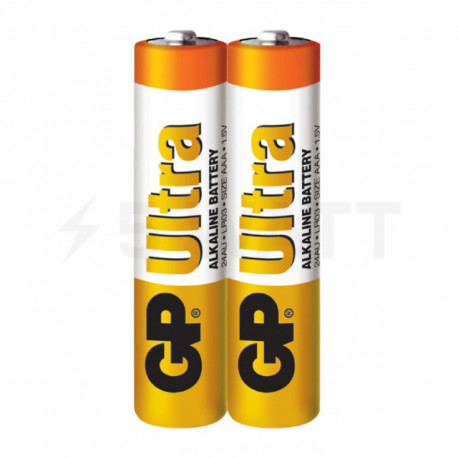 Батарейка лужна GP LR03 ААА 1,5V «Ultra Alkaline» (24AU-S2 ) плівка - придбати