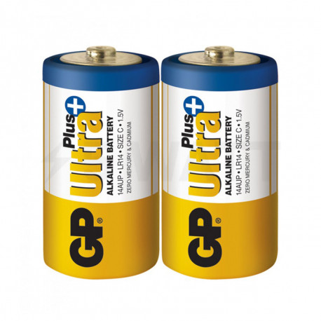 Батарейка щелочная GP LR14 C 1,5V «Ultra Plus Alkaline» (14AUP-S2) пленка - купить
