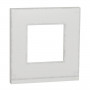 Рамка 1-постова Schneider "UNICA NEW PURE" горизонтальна біле скло/білий (NU600285) - придбати