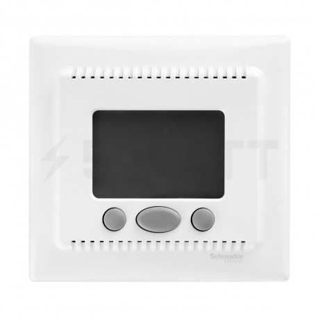 Термостат комнатный с экраном Schneider" SEDNA" белый (SDN6000221) - недорого