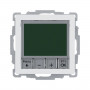 Термостат цифровий з таймером та дісплеєм, 8А/250В, Berker «Q.1»/«Q.3»/«Q7» полярна білизна (20446089) - магазин світлодіодної LED продукції