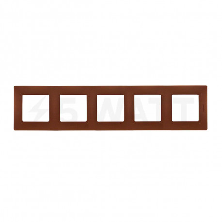 Рамка 5-постовая Legrand «ETIKA» какао (672575) - купить