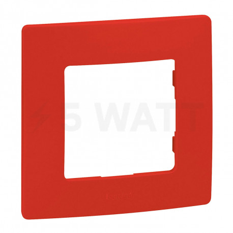 Рамка 1-постовая Legrand «ETIKA» красный (672531) - недорого