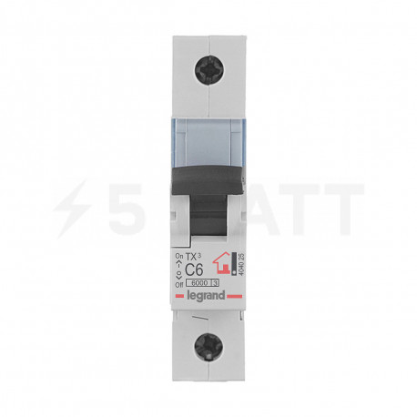 Автоматичний вимикач C 6A 1П 6kA, Legrand TX³ (404025) - в Україні
