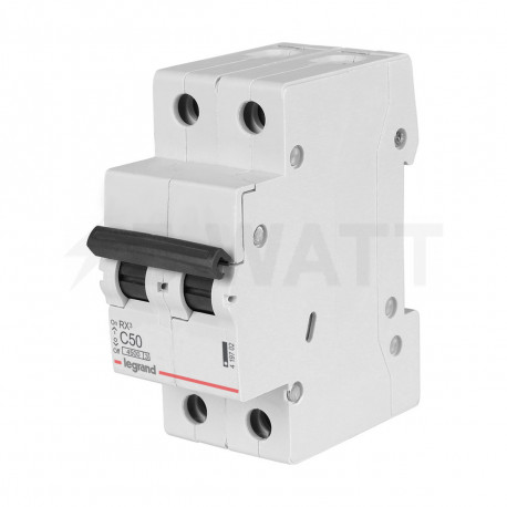 Автоматичний вимикач 4,5кА 50А 2п C, Legrand RX³ (419702) - недорого