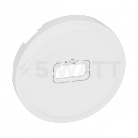 Лицьова панель USB розетки 1-а Legrand «Celiane» білий (68253) - придбати