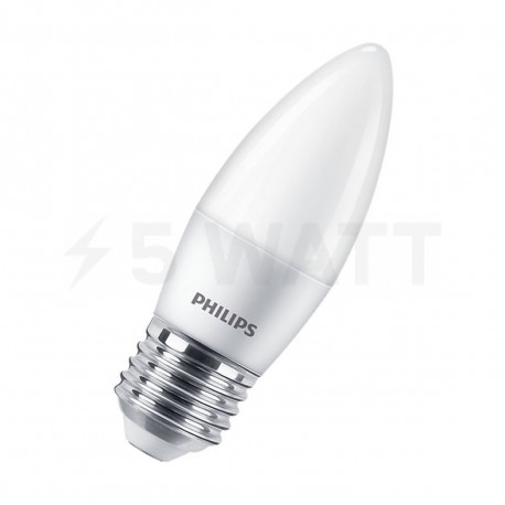 LED лампа PHILIPS ESS LED Candle B35 6,5W E27 4000K 220-240 (929002274907) - недорого