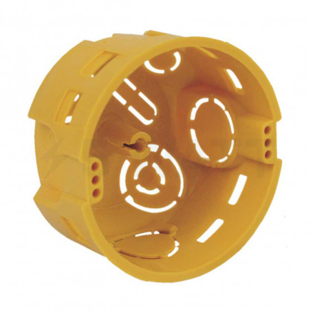 Коробка монтажная с монтажным кольцом MKU 64 ПВХ желтый Ø78х44мм, Kopos (KPM 64/LU_NA) - купить