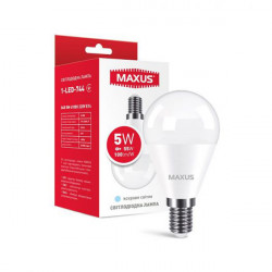 LED лампа MAXUS G45 5W 4100K 220V E14 (1-LED-744)