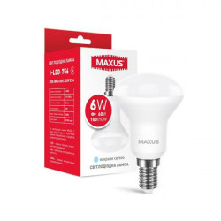 LED лампа MAXUS R50 6W 4100K 220V E14 (1-LED-756)