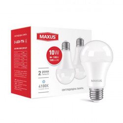 Набор LED ламп MAXUS A60 10W 4100K 220V E27 2 шт (2-LED-776)