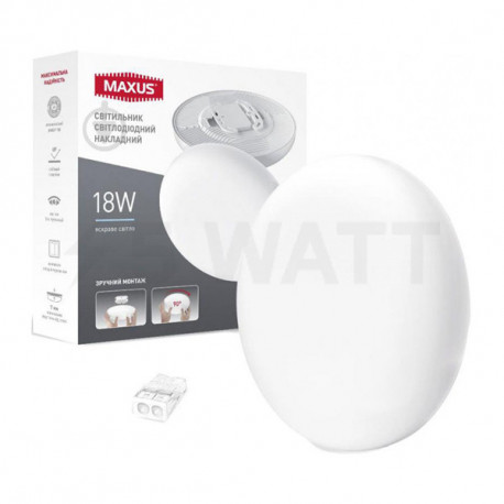 Светодиодный светильник MAXUS SP Surface 18W 4100K круг (1-MSP-1841-CS) - купить