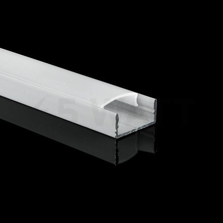 Профиль алюминиевый BIOM ЛП7W 6.5х15, белый (палка 2м), м - недорого