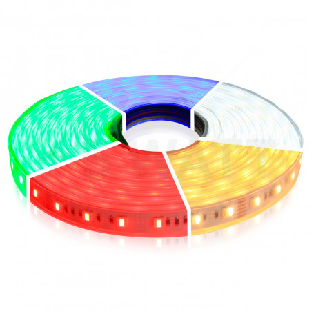 Светодиодная лента Mi-light 5050-60 RGB+WW+CW (RGB+ССТ) 24V, герметичная (MI-LED-RGBW60CCT2465U) - купить