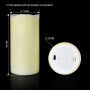 LED свічка воскова Yes Fun LED 7,5х15 см молочна (710337) - в Україні