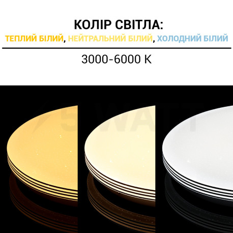 Светильник светодиодный Biom SMART SML-R04-50/2 3000-6000K 50Вт с д/у New - в Украине