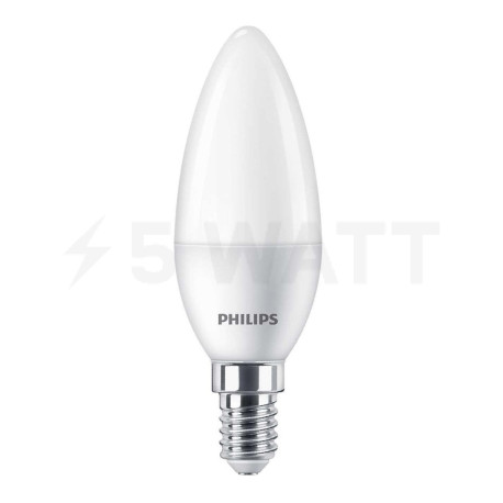 Светодиодная лампа PHILIPS ESS LEDCandle B35 6W 620Lm E14 4000К 220-240 (929002971107) - купить