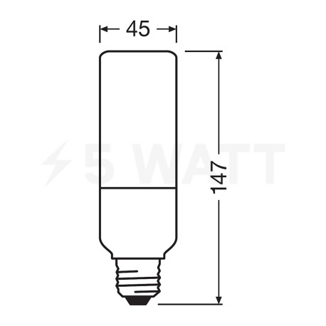 LED лампа OSRAM Stick Flame 0,5W E27 1500K 230V (4058075389908) - в інтернет-магазині