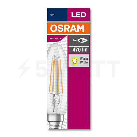 LED лампа OSRAM Value Classic Filament B35 4W E14 2700K 220-240 (4058075438637) - в Україні