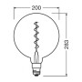 LED лампа OSRAM Vintage 1906 Filament G200 5W E27 1800K 220-240 (4058075269927) - в интернет-магазине