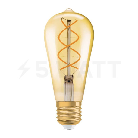 LED лампа OSRAM Vintage 1906 Filament ST64 5W E27 2000K 220-240V (4058075092112) - купить