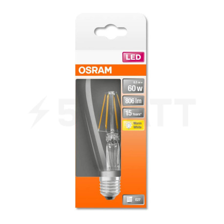 LED лампа OSRAM Star Edison Filament 7W E27 2700K 230V (4058075434400) - в Украине