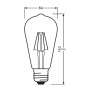 LED лампа OSRAM Star Edison Filament 7W E27 2700K 230V (4058075434400) - в интернет-магазине