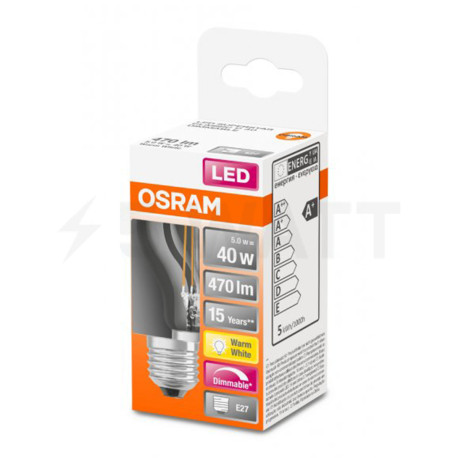 LED лампа OSRAM Parathom Filament Р45 5W E27 2700K DIM 220-240 (4058075436800) - недорого