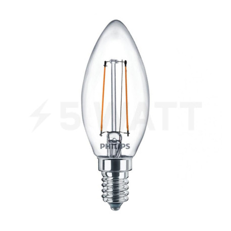 LED лампа PHILIPS LEDClassic Filament B35 4-40W E14 830 NDAPR (929001975508) - придбати