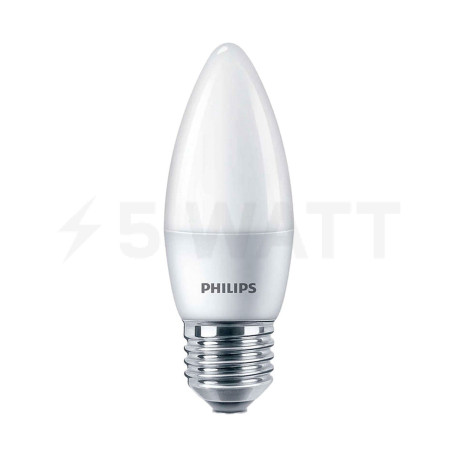 LED лампа PHILIPS ESSLEDCandle 6.5-75W E27 827 B35NDFR RCA (929001886707) - купить